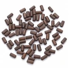 50/100/300/500pcs/pack Round/oval Shaped Wooden Beads In Deep Brown Color For Making Diy Bracelets, Necklaces And Other Handicrafts