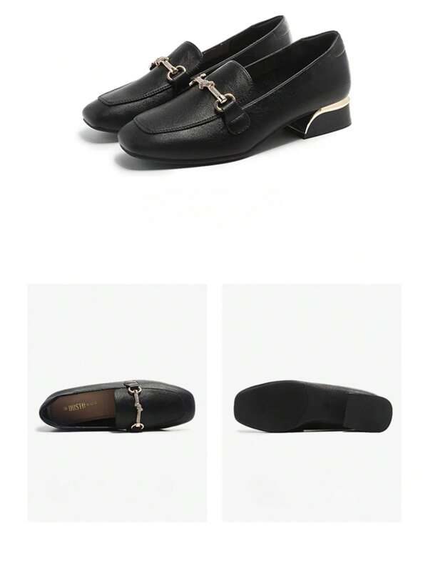 Fashionable Casual Square Toe Low Heel Low Vamp Women's Shoes