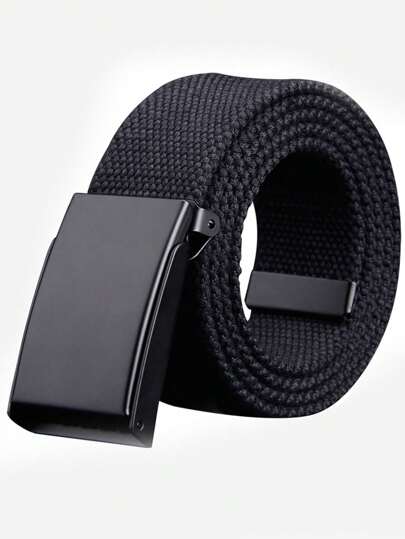 1pc Men's Woven Automatic Buckle Cool & Fashionable Decorative Belt For Commuting And Casual Looks Summer, School Casual, Business, Boyfriend Husband Father Dad Men Gift, Daily Wear, Fashion, Teen, Outdoor, Vacation, Athletic, Travel, Street, Boho, Vintage Fall, Autumn, Halloween Autumn-Winter Accessories,Suitable For Teens, Youth,Men,Casual, Outdoor, Athletic, Vacation, Graduation Gifts, Birthday, Daily Wear