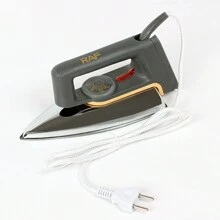 1pc Plug-in Retro-style Dry Iron Without Steam Function - Grey - View 9