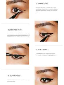 Delineador de Ojos Cosméticos - Tintas de Alta Calidad y Larga Duración, Delineadores para Maquillaje de Cejas y Ojos, Tinta para Cejas, Set de Productos Cosméticos Esenciales - Negro - Ver 4