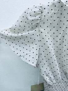 BLUSA CON OLANES - Beis - Ver 5