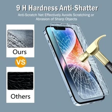 4pcs High Definition High Transparency Apple IPhone Full Screen Anti-Drop Anti-Scratch Tempered Glass Protector Film, Compatible With IPhone 16, 15, 14, 13, 12, 11 Plus/Pro/Pro Max