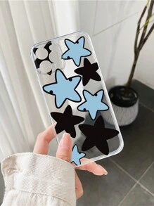 1個太空雲＆星星設計手機殼（掛繩式）,適用於iphone、小米、華為、三星s23,透明殼 - 彩色 - 查看 2