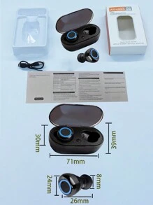 具備噪音降低功能的enc Call 迷你無線耳塞與充電盒,3d 指紋觸控操作、適合運動、音樂、遊戲,5.3 版本、高清高保真音質,支援單、雙耳使用,低延遲,長續航力、耐水性,可連接任何設備的完整真無線耳機 - 彩色 - 查看 5