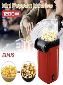 Runtoo Utilidades para Casa-Pipoqueira elétrica de 1200w, máquina de pipoca sem necessidade de óleo para casa, família, crianças  Popcorn Maker Máquina Pipoca 110V - Vermelho - Visão 5