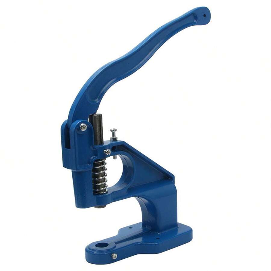 Hand Press Heavy Duty Eyelet Grommet Machine Punch Tool Grommet Rivet Press Tool Press Machine - Blue - View 1