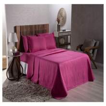 Bedspread - 玫紅色 - 查看 2