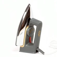 1pc Plug-in Retro-style Dry Iron Without Steam Function - Grey - View 2