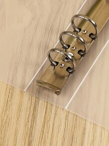1pc A5/A6/A7 6-Ring Binder Loose Leaf Shell With Elastic Band For Journal/Diary Back To School,Back To School,School Supplies