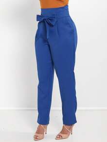 Women Pants - 藍色 - 查看 4