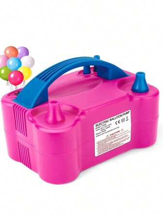 1Pc Electric Air Balloon Pump 110-120V(US)/220-240V(EU) Portable Balloon Blower Inflator for Garland Arch Party Decoration Simple ABS Balloon Pump For Party, Wedding Birthday Halloween Christmas Thanksgiving Party Gifts, Balloons Supplies Accessories(Random Color, Random Packaging)