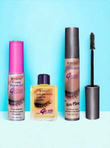 Prosa 4 In 1 Eyelash Oil + Microfiber Mascara + New Transparent Mascara - Black - View 1