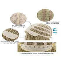 Pixie Cut 短波浪捲曲棕色合成假髮帶瀏海蓬鬆天然女式耐熱假髮適合日常派對 - 棕色 - 查看 9