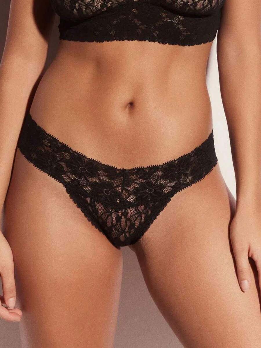 Women Briefs - 黑色 - 查看 1