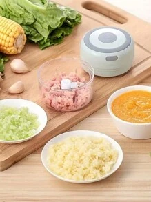 100/250ml電動迷你蒜泥切碎機,usb電動肉磨機,耐用堅固,適用於家庭廚房蜂蜜姜蔥切碎機 - 250+100ML綠色/套裝/禮包款 - 查看 2