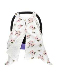 1pc Baby Carrier Sunshade Cover, Dustproof Canopy, Nursing Breastfeeding Blanket, Suitable For All Seasons - White - View 2