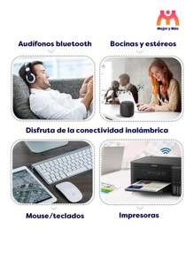 PACK DE 5: Receptor Bluetooth Usb Audio, Adaptador Bluetooth Pc Y Audio + ¡Regalo! - Negro - Ver 6