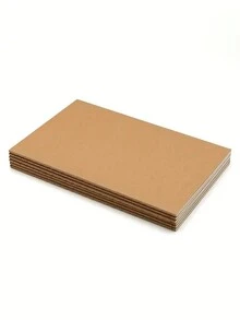 Set Of 10 Vintage Kraft Paper Notebooks: Perfect For College Students - Thickened Line Blank Exercise Books For Reading And Note Taking - Beige - View 4