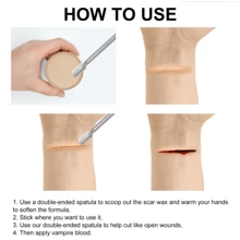 1pc Halloween Skin Wax & Blood Plasma Makeup Kit - Multicolor - View 7