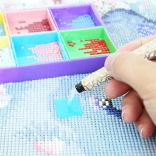 fulfly 7 件裝鑽石繪畫筆套裝水鑽刺繡 Diy 工具套件 - 彩色 - 查看 5