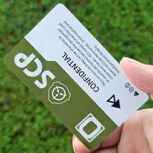 SCP Secure.Contain.Protect 1入組3號等級0 Scp基金會身份鑰匙卡角色扮演通行證 - 橄欖綠 - 查看 4