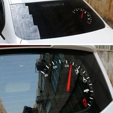 1pc Speeding Warning Funny Speedometer Cluster Car Decal Sticker Vinyl Window Decoration Fashion Car-Styling Stickers - White - View 10