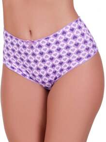 Kit 5 Calçola de Senhora Calcinha Grande Estampada Sortidas Lingerie