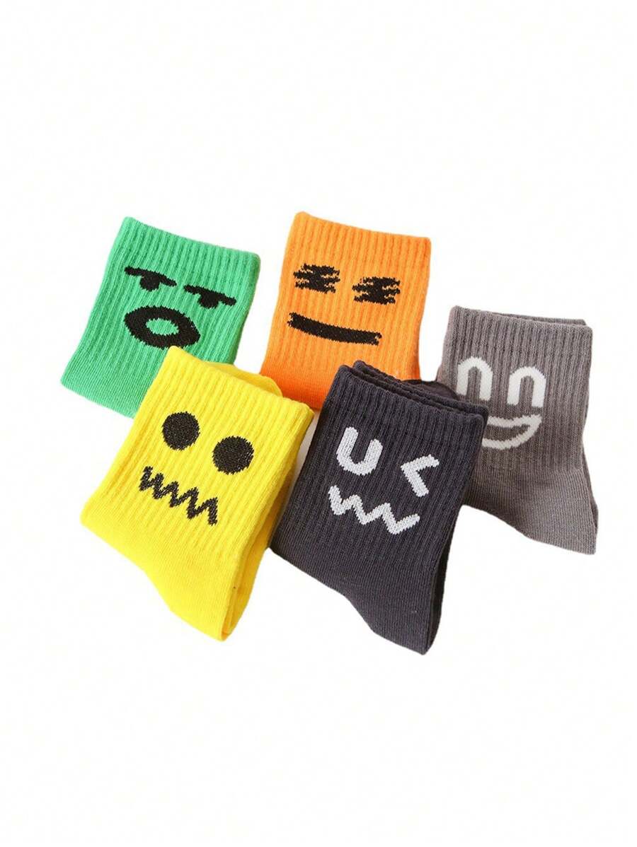 最新到貨兒童高彈性運動時尚襪子,3-12歲嬰兒卡通襪子 - 彩色 - 查看 1