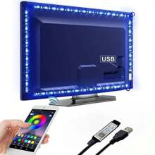 1捲智能app Rgb Led燈帶 Usb Smd5050 30 Led/米 Diy Fpc柔軟led電視電腦桌面背景裝飾燈 - 彩色 - 查看 1