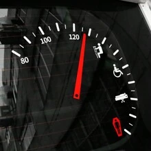 1pc Speeding Warning Funny Speedometer Cluster Car Decal Sticker Vinyl Window Decoration Fashion Car-Styling Stickers - White - View 12