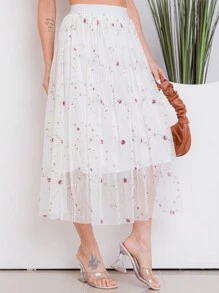 Women Skirts - trắng - Xem 3