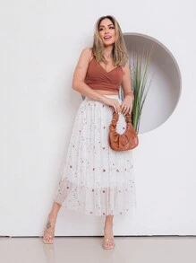 Women Skirts - trắng - Xem 1