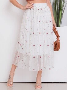 Women Skirts - trắng - Xem 2