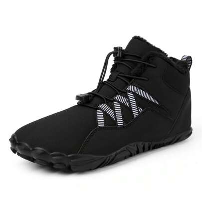Women's Outdoor Fashionable Snow Boots With Drawstring Lacing Design