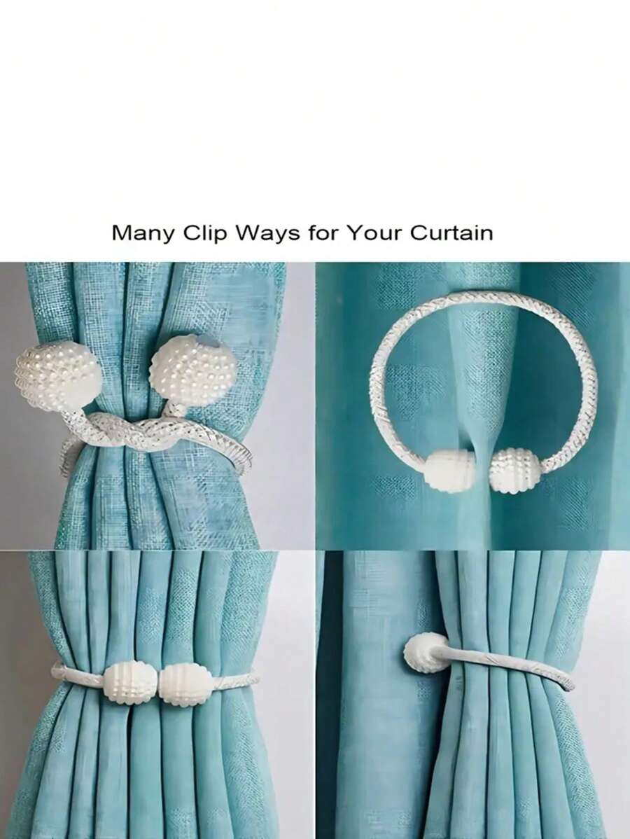 2pcs Curtain Tiebacks, Window Tieback Holder Decorative Rope
