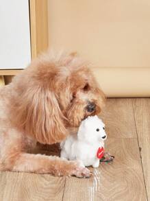 1pc Small Samoyed Dog Plush Toy Suitable For Pets Daily Play - Multicolor - View 1