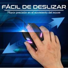 Mouse Óptico Usb Rgb Mixie X3 1000 Dpi 3 Botones Para Laptop Y Pc - Negro - Ver 2