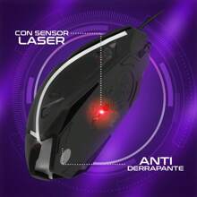 Mouse Óptico Usb Rgb Mixie X3 1000 Dpi 3 Botones Para Laptop Y Pc - Negro - Ver 3