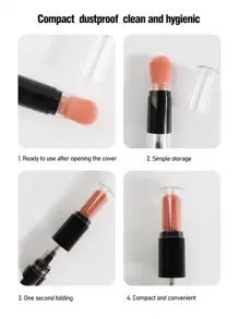 1 Pezzo Spruzzatore Di Polvere Quick Set Con Setole Morbide, Pennello Da Trucco Professionale Con Contenitore Di Polvere 15ml, Adatto Per Uso Domestico O Da Viaggio pennello trucco
pennelli trucco
pennelli occhi