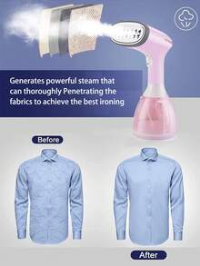 REUP 蒸汽熨斗衣物蒸氣機手持布料1500w旅行用直立式280ml迷你便攜式家用旅行用於衣物熨燙 - 藍色 - 查看 4