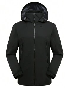 YOMEGO Veste Coupe-vent En Plein Air Pour Homme, Imperméable, Séchage Rapide, Confortable, Respirante, À Capuche Et Transportable, Imperméable À 10000 Mm, Vêtements De Gym Pour Hommes En Tissu Haute Technologie Trois Couches Avec Technologie De Colle À Trois Couches, Convient Aux Voyages En Plein Air, À L'alpinisme, À La Randonnée, Au Camping, Au Cyclisme, En Unisexe De Printemps, D'été Et D'automne