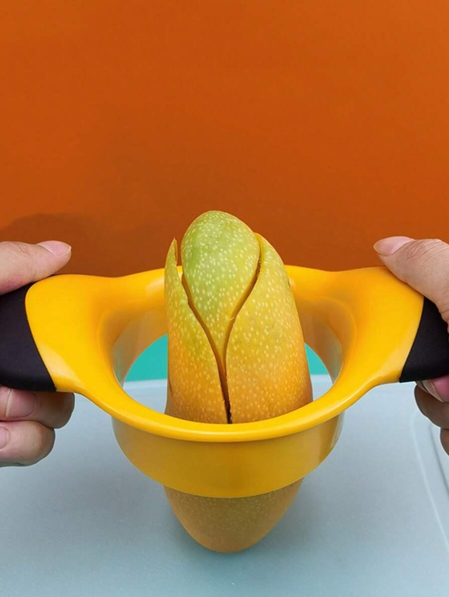1 Stück Edelstahl-Mangoschneider und Entkerner, Küchenutensilien