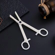 2 Piezas De Pinzas De Biopsia De Plástico Desechables Con Mecanismo De Bloqueo - Beis - Ver 10