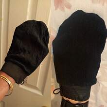 深层去角质手套，令肌肤光滑亮泽，1 件装沐浴清洁剂洗浴手套，温和有效的韩国身体去角质海绵丝瓜络，去除身体死皮和污垢，男女适用，Bath and Body Works，客厅家居卧室浴室家居装饰，旅行用品，婚礼、派对、生日，送给男士、妈妈、爸爸、朋友、新年、配饰、趣味礼物 - 黑色 - 查看 9