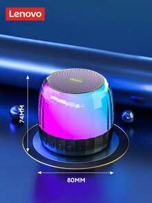 1pc Loa không dây để bàn phát sáng - màu đen - Xem 5