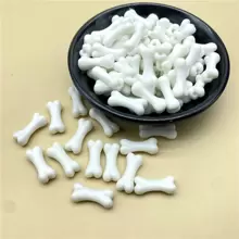 20pcs 9x20mm Bone Shaped Acrylic Beads For Necklace, Bracelet, Earring, Pendant Diy Jewelry Making