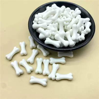 20個 骨 形 アクリル ビーズ 用 ネックレス , ブレスレット , ピアス , ペンダント DIY ジュエリーメイキング