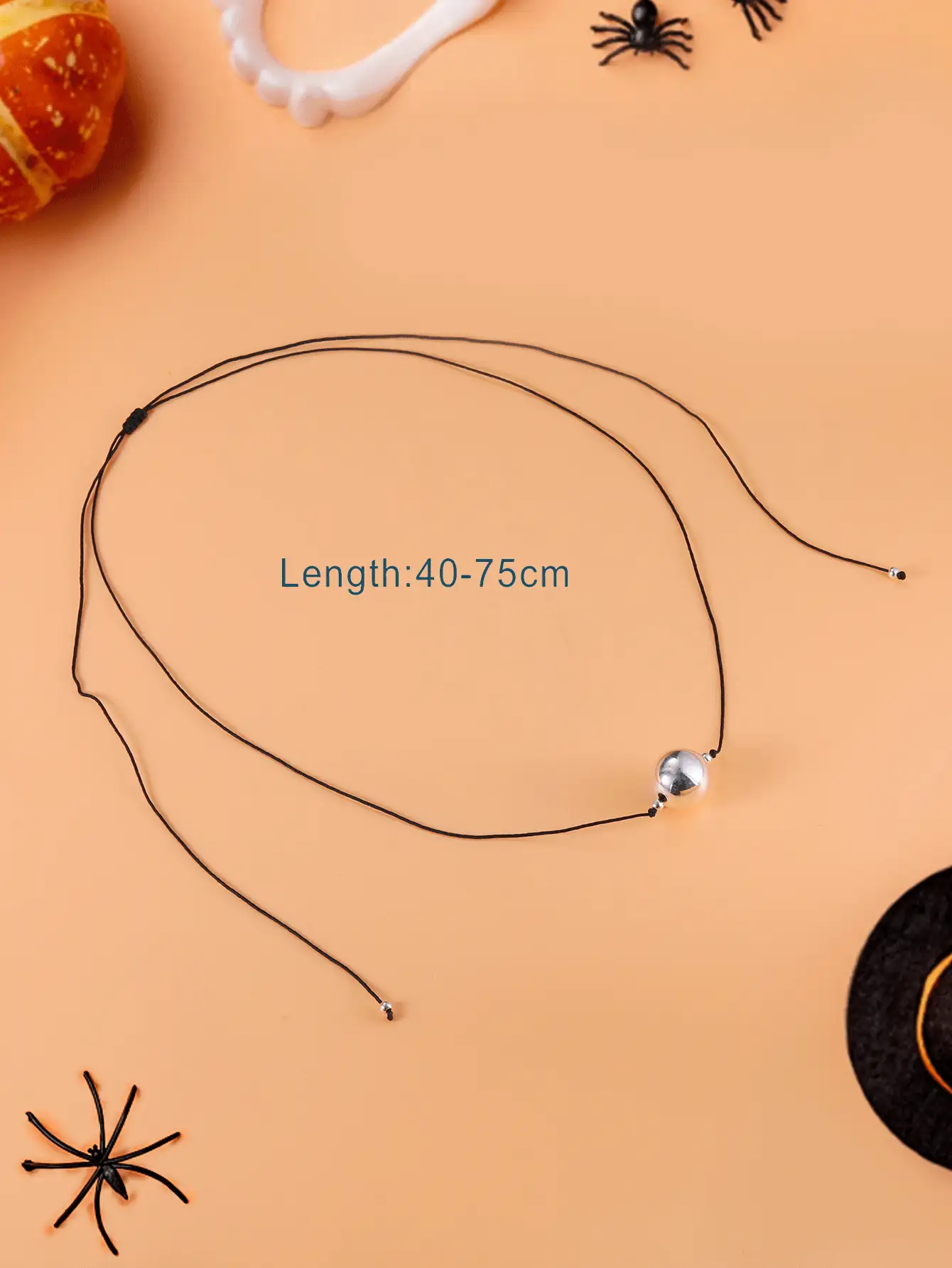 1條精緻的925純銀黑色心形、圓形、星形、月亮形短吊墜項鍊,時尚風格,多功能及珠寶禮物