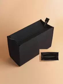 1 túi xách đựng đồ có ngăn bên trong có khóa kéo và ngăn chia có đệm lót túi tote đựng đồ quà tặng Giáng sinh quà tặng Lễ Tạ ơn quà tặng mùa đông cổ điển cho phụ nữ - màu đen - Xem 2